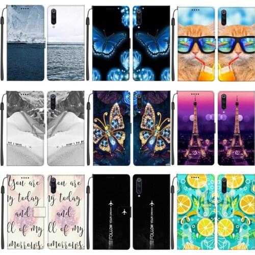 For Xiaomi 9 Case Flip Leather Cover Phone Case With Magnetic Wallet Stand