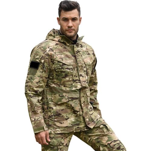 Tactical Men Airsoft Jackets Military Camouflage Soft Shell Waterproof Hooded Outdoor Camo Fleece Thermal Windproft Windbreak