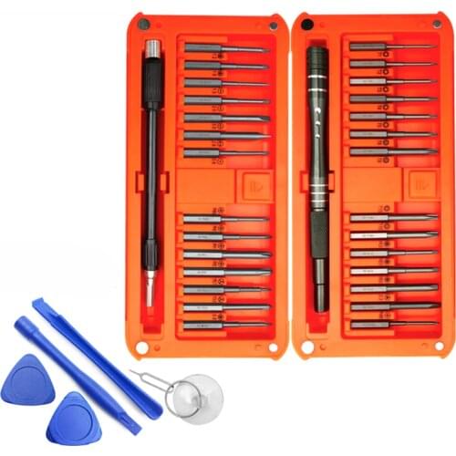 30 in 1 Precision Screwdriver Set with S2 Long Bits, Magnetic Case, Professional Opening Pry Tool Repair Kit for Phone Watch