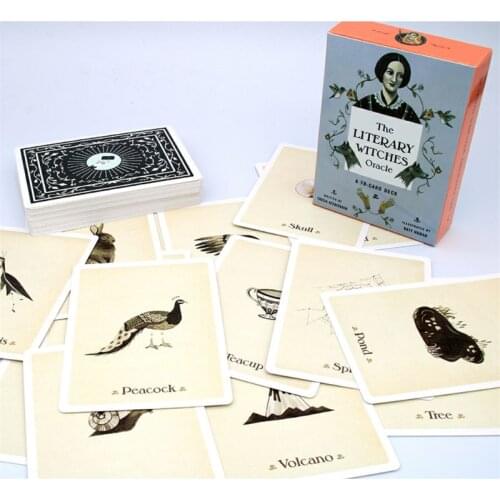 2021 New Literary Witch Oracle 70 Tarot Card English Family Party Board Game Interactive Game Card Set Multi-function