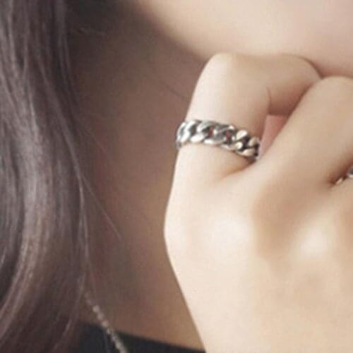New Fashion Jewelry Chain gorgeous Unisex Antique Vintage Opening plated Finger Ring drop shipping