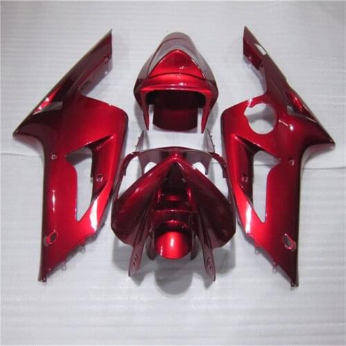 Fairing Red white For KAWASAKI NINJA ZX6R 03 04 ZX 6R 636 ZX636 ZX 6R ZX 6 R 03 04 Red 2003 2004