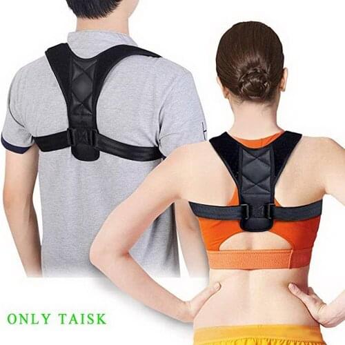 MICSUNLY Brace Support Belt Adjustable Back Posture Corrector Clavicle Spine Back Shoulder Lumbar Posture Correction for Unisex