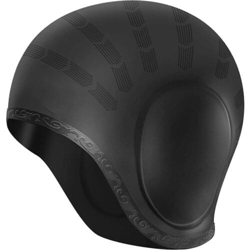 Adults Swimming Caps Men Women Silicone Pool Cap Ear Protect Bathing Hats For Long Short Diving Pure Color Waterproof Hat