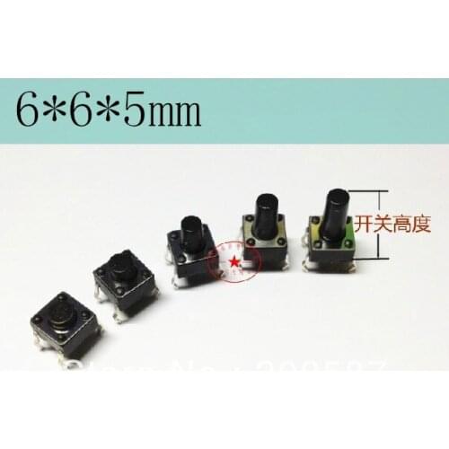 1000pcs Tactile Push Button Switch 6*6*5mm