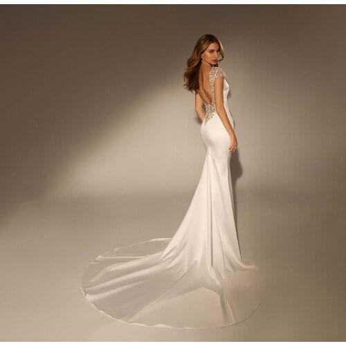 UETEEY Wedding Dresses With A Train