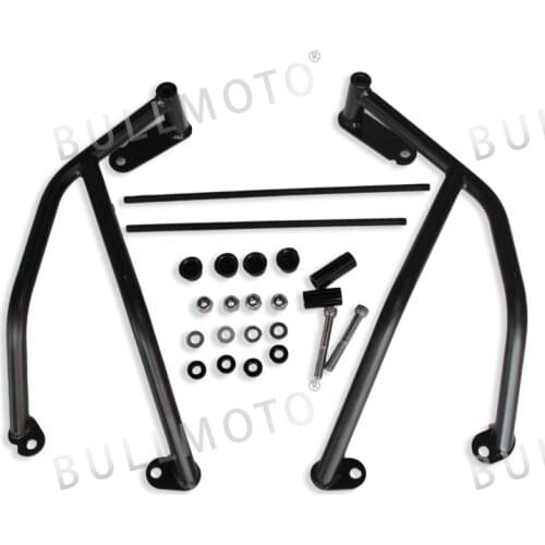 For Suzuki GSX-R 600 GSXR750 2006 2007 2008 2009 2010 Dumb Black Motorcycle Stunt Cage Crash Bar Engine Frame Guard Protector