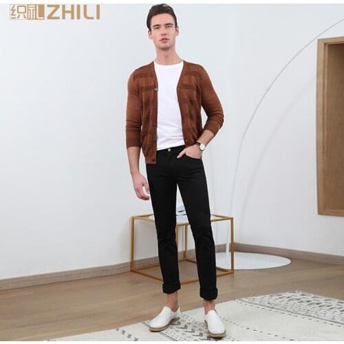 ZHILI Men's Knitted Cardigans