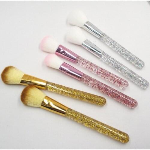 1Pcs New Makeup Brush Onion Powder Bright Crystal Handle Loose Powder Brush Professional Beauty Makeup Tools