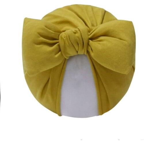 2021 New Fashion Cotton Baby Hat Big Bow Baby Girl Beanie Kids Cap Newborn Turban Girls Hats Toddler Girl Hat Infant Bonn