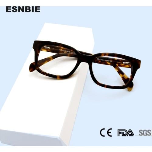 Acetate Prescription Eyeglasses Frame Men Square Frame Spectacles Glasses Optical Myopia Eyewear for Women Clearence Sale