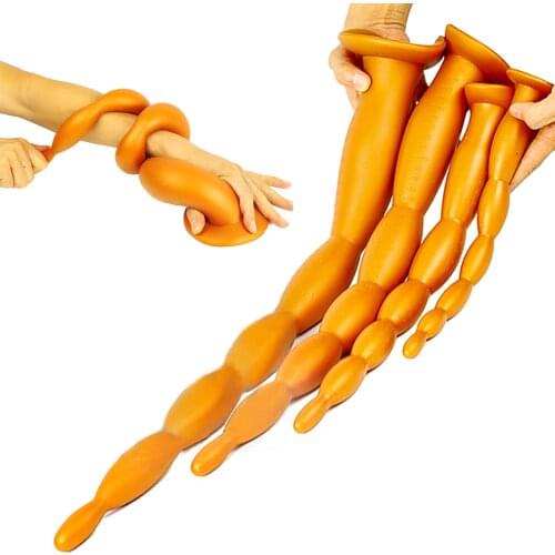 Super Long Huge Pull Bead Anal Plug In-depth Anal Dilator Big Butt Plug Anal Dildo Stimulator Expander Anal SexToy For Women Men