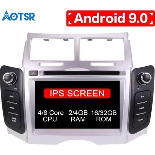 Android 9.0 8 core Car DVD CD player GPS Navigation For Toyota Yaris 2005-2011 Multimedia system 2 din radio Auto radio Stereo