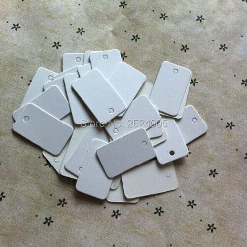 Free shipping in stock 2x3.3cm blank tag/350gsm white cardboard paper tags/paper card hang label