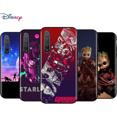 Silicone Black Cover Guardians of the Galaxy For Realme 2 3 3i 5 5S 5i 6 6i 6S 7 Global X7 Pro 5G Phone Case Shell