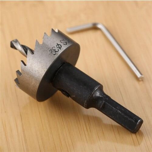 Dophee 32mm HSS Hole Saw Drill Bit High Speed Steel Holesaw Metal Cutter Drilling Power Tool herramientas para carpinteria Tool