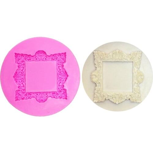 M0720 Frame Silicone Mold Fondant Mould Cake Decorating Tools Chocolate Gumpaste Molds, Sugarcraft, Kitchen Gadgets