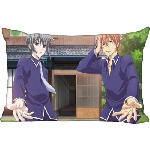 Fruits Basket Anime Pillowcase 45x35cm(One Side)Rectangle Zipper Pillow Case Print Throw Wedding Decorative Pillowcase Cover
