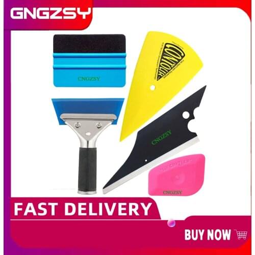CNGZSY Window Tint Wrapping Rubber Squeegee Water Wiper Scraper Auto Solar Film Install Car Glass Protective Film Wrap Tools K68