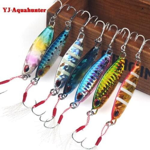 New Type Fishing Lure STINGER 30g Inshore Jig Hooks Long Casting Saltwater Boat Sea Bass Baits