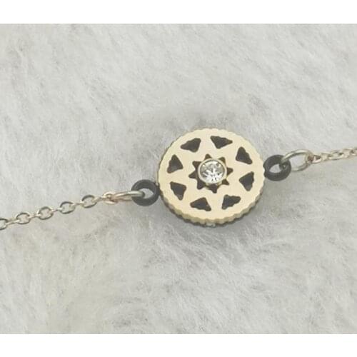Stars classic luxury women fashion stainless steel anklet bracelet
