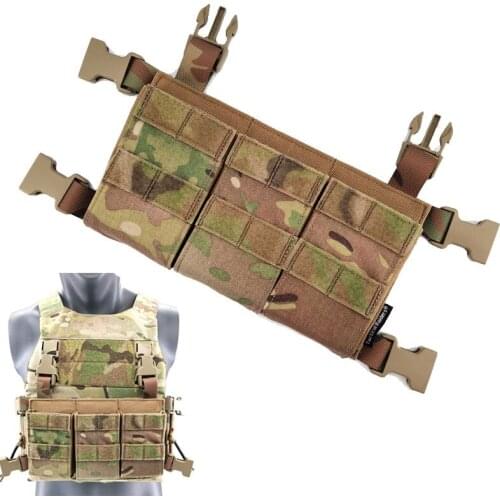 Magazine Pouch Tactical LV119 FCSK FCPC 5.56/7.62/AK47 Molle Triple Magazine Bag Airsoft Vest Expansion Conversion Panel Gear