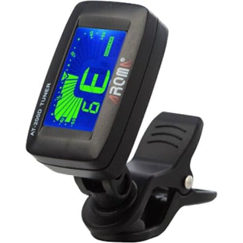 Universal Clip On Professional Guitar Tuner Acoustic Ukulele Violin Stringed Digital Chromatic LCD Electric Guitar Bass Tuner