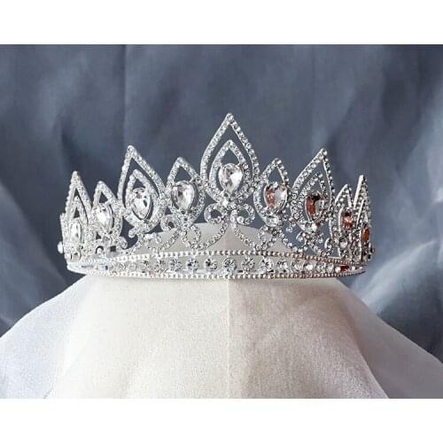 Jeweled Crowns Beautiful Headpiece Wedding Crown Wedding Tiaras Hair Accessories for Prom Birthday Costume Party LXH