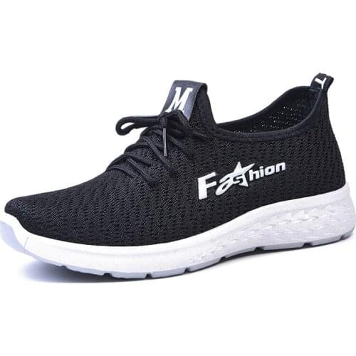 Hot Promotion 2021 New Spring Autumn Women Sneakers Shoes Breathable Comfortable Mesh Fashion Casual Shoes Soft Sole Flat Shoes