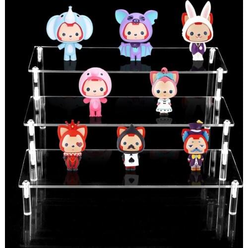 1-5 Layer Removable Acrylic Display Stand For Cosmetics Jewelry Model Car Toy Anime Action Figure Storage Rack Holder