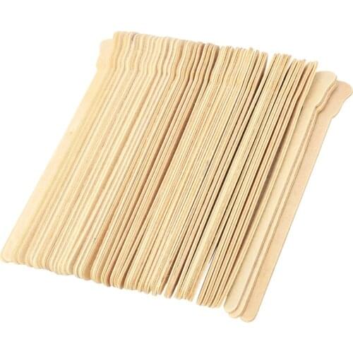 100pcs Wood Body Hair Removal Stick Wax Waxing Applicator Disposable Spatula