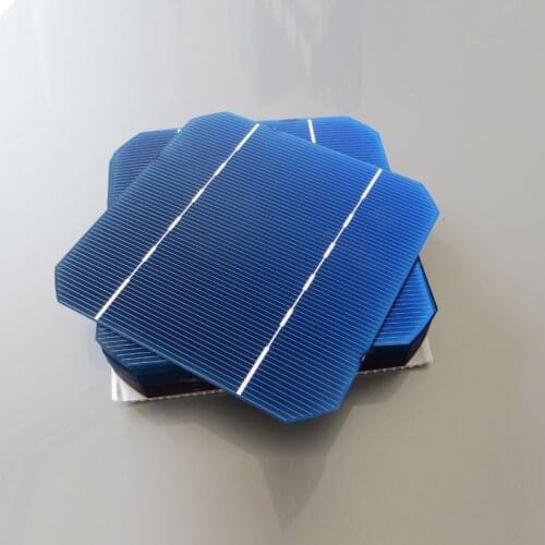 100pcs 2.7W - 2.75W 17% - 17.2% efficiency 125 Mono monocrystalline Solar generator module Cell 5x5 for Diy Solar Panels WY