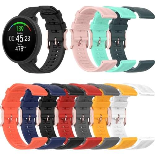 20mm Silicone Watchband for POLAR Unite Smart Watch Waterproof Belt Wristband Soft Band Strap for POLAR Unite Watch Accessories