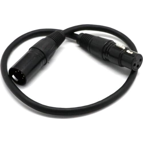 DMX Adapter 5-Pin DMX Male To 3-Pin XLR Female Cable Converter