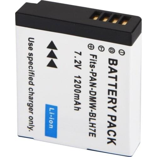 1200mAh DMW-BLH7E Digital Camera Battery for Panasonic Lumix DMC-GM1 GM1 GM1K DMC-GM5 GM5 DMC-GF7 GF7 DMC-GF8 GF8 LX10 LX15