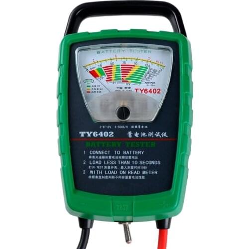 Automotive/Car Battery Tester Ty6402 500A 2V 6V 12V /Alternator/Cranking Check Easy To Use