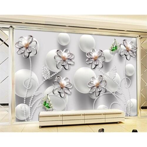 Beibehang Custom Wallpaper Living Room Bedroom mural Aesthetic 3D Flower Relief Sofa TV Background Wall mural 3D Wallpaper
