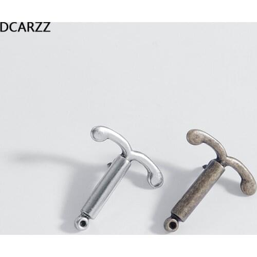 Silver Color IUD Lapel Pin Intrauterine Device,Contraception,Birth Control,Womens Health Badge Brooch Medical Jewelry Wholesale