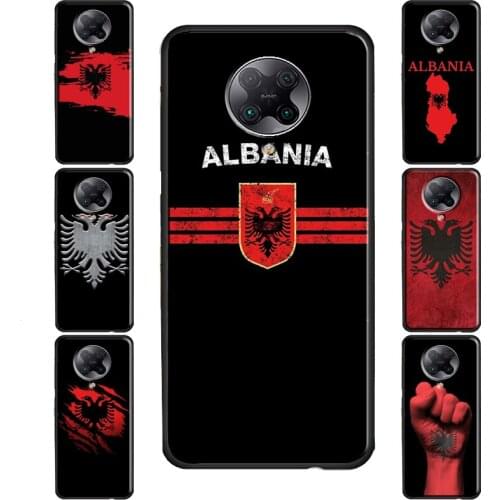 Albanian Flag Case For POCO M3 Pro F3 F2 X3 Coque For Xiaomi Mi Note 10 Lite Mi 11 Ultra 9T 10T Pro A3