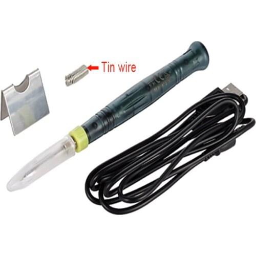 UANME 1 SET 8W 5V USB Powered Electric Soldering Iron Solder Pen Welding Gun Hand Tools Kit Fast Heating High Quality