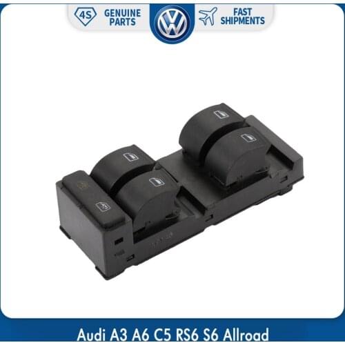 Master Power Window Regulator Switch Panel Button for Volkswagen Audi A3 A6 C5 RS6 S6 Allroad 4B0 959 851 B