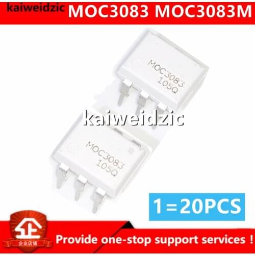 Kaiweikdic New imported original MOC3083 MOC3083SR2M SCR driven optocoupler optocoupler bidirectional thyristor SOP6