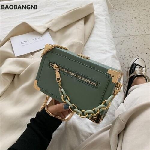 Newest Rectangle Box Special Design Handbags For Women 8 Colors Luxury Messenger Shoulder Bags