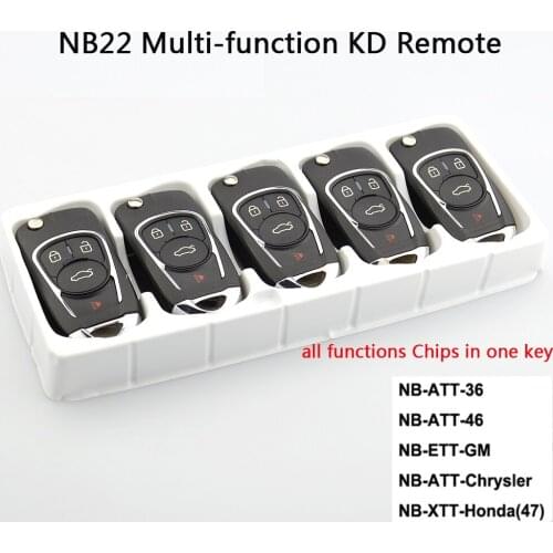 OkeyTech 5PCS/LOT New KD900 NB22 NB Series Universal Multi-functional Remote Control With 5PCS NO.07/15/18/27 Blade For KD MINI