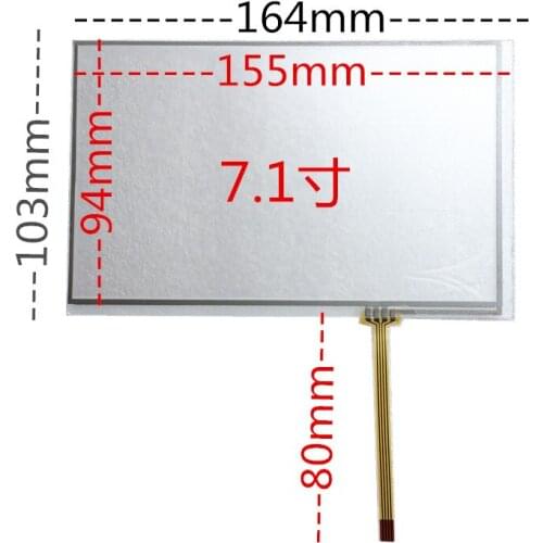Original new 9'' inch touch screen resistive touch screen car navigation GP 210*126