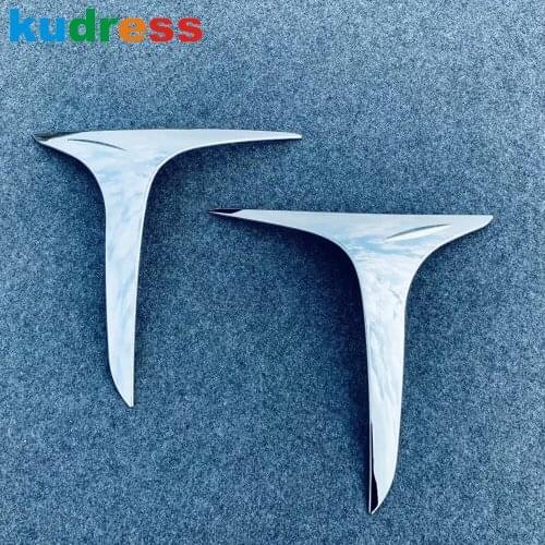 Front Foglight Cover Trim For Toyota Yaris Cross Hybrid 2020 2021 Chrome Fog Light Lamp Frame Trims Car Styling Accessories 2pcs