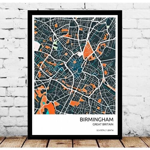 City Birmingham UK United Kingdom Poster