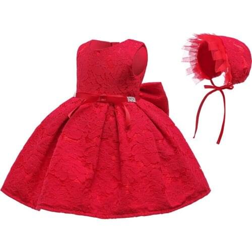 Baby Girls Birthday Party Tutu Dresses Newborn Kids Christmas Princess Baptism Dress For Infant Girl Childrens Wedding Clothing