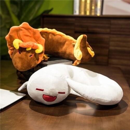 Game Genshin Impact Plush Toy Doll Morax Zhongli Hu Tao U-shape Pillow Travelling Pillow Nice Gifts