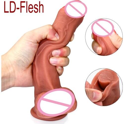 Realistic Dildo Erotic Toy For Woman Strapon Tool Lesbian Penis Suction Cup Adults Female Masturbator Big Dick Couples Sex Shop